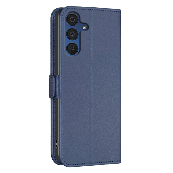 Θήκη με πτερύγιο για Samsung Galaxy A15, BINFEN Wallet, μπλε + γυαλί 9H 