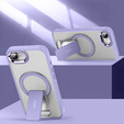 Θήκη για Iphone 16E, Kickstand Matt Case, για MagSafe, μωβ