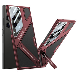 Θήκη για Samsung Galaxy S25 Ultra, GKK Leather, μαύρη