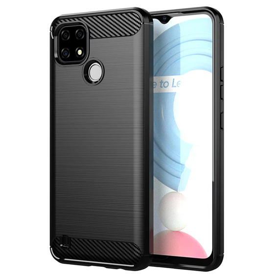 Θήκη για Realme C21, Carbon, μαύρη