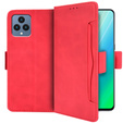 Θήκη με πτερύγιο για T Phone 5G, Card Slot, κόκκινη
