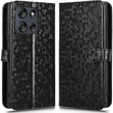 θήκη πτερύγιο για Motorola Moto G56 5G, Wallet Rhombus, μαύρη