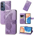 Θήκη με πτερύγιο για Vivo Y19s, Butterfly, μωβ