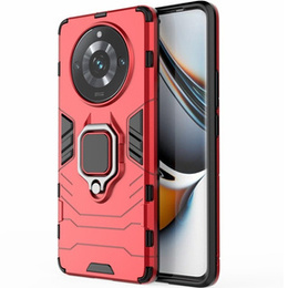 Θήκη για Realme 11 Pro / 11 Pro +, Kickstand Ring, κόκκινη