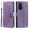 Θήκη με πτερύγιο για Xiaomi Redmi Note 11/11S, Mandala, μωβ