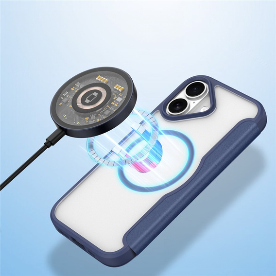 Θήκη Dux Ducis για iPhone 17, Skin X Pro, με πτερύγιο, για MagSafe, navy blue