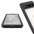 Θήκη για Google Pixel 6a, Shockproof, με μεμβράνη, μαύρη