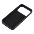Θήκη σιλικόνης για iPhone 17 Pro, για MagSafe, αντικραδασμική, μαύρη