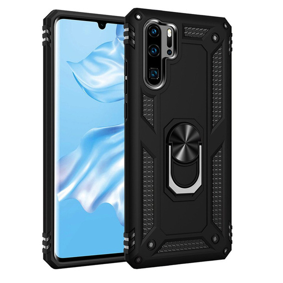 θωρακισμένη θήκη για Huawei P30 Pro, Nox Case Ring, μαύρη