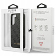 GUESS Θήκη για Samsung Galaxy S23, 4G Metal Gold Logo, γκρι