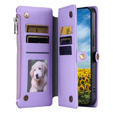 Θήκη με πτερύγιο για Xiaomi Redmi 14C / Xiaomi Poco C75, Wallet Zipper Pocket, μωβ