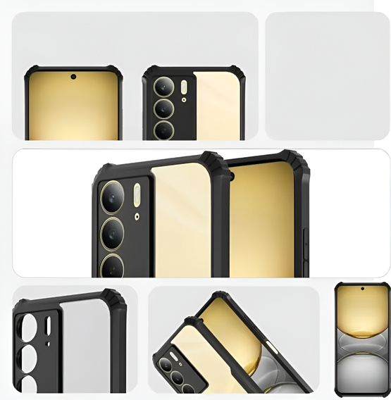 Θήκη για Realme 14X / Realme C75, AntiDrop Hybrid, μαύρη