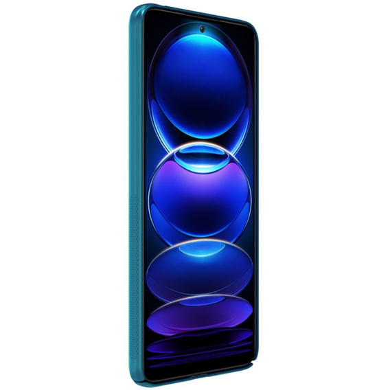 NILLKIN θήκη για Xiaomi Redmi Note 12 5G / POCO X5 5G, θήκη Super Frosted Shield, μπλε
