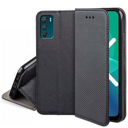 Θήκη με πτερύγιο για Motorola Moto G42, Wallet Smart Magnet, μαύρη