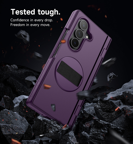 Θήκη Suritch με βάση 360° και ενσωματωμένη προστατευτική μεμβράνη οθόνης για Samsung Galaxy Z Fold7