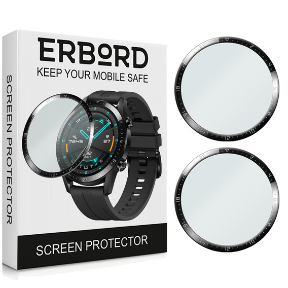 2x υβριδικό γυαλί ERBORD για Huawei Watch GT 2 46MM