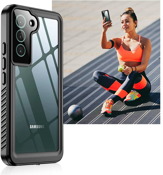 Αδιάβροχη θήκη IP68 για το Samsung Galaxy S21 FE, μαύρη