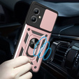 Θήκη για Motorola Moto G14, CamShield Slide, ροζ rose gold