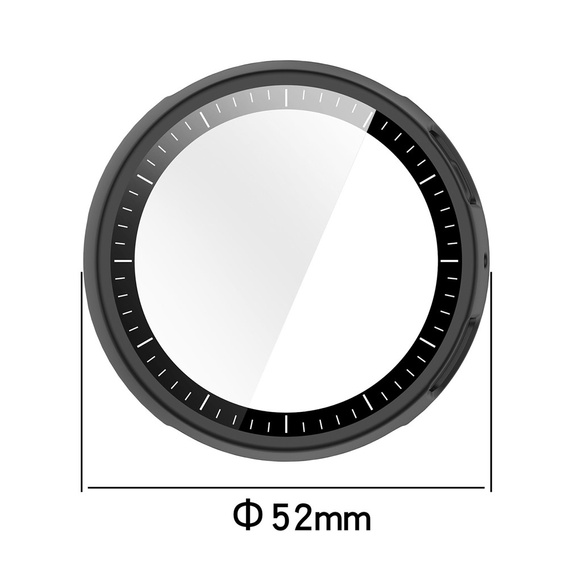 2 σε 1 Θήκη + Γυαλί για Amazfit Active Max, πράσινο