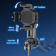 Selfie Stick Αλουμινίου με λειτουργία τρίποδα και τηλεχειριστήριο Bluetooth, για smartphones