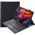 Θήκη + πληκτρολόγιο Lenovo Tab K11 Plus, Leather Pen Slot TouchPad, μαύρη