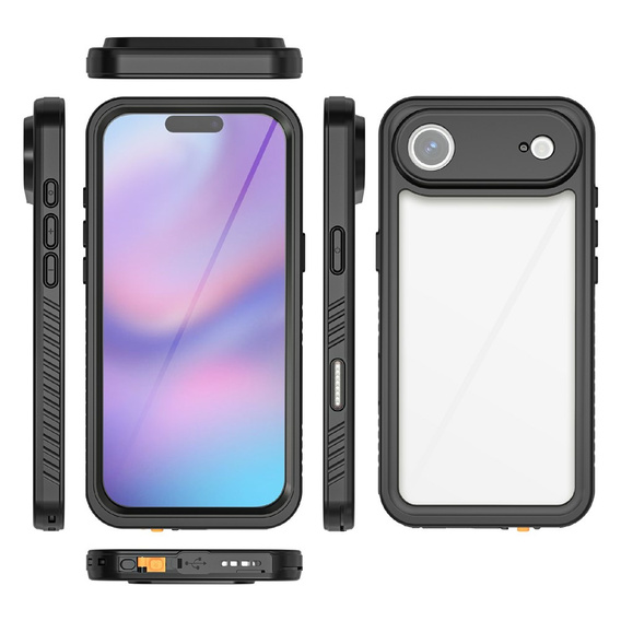 Θήκη για iPhone Air, αδιάβροχη IP68 Redpepper, μαύρο