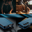 CASEME flip case για Samsung Galaxy Z Fold6 5G, Litchi Wallet, μπλε