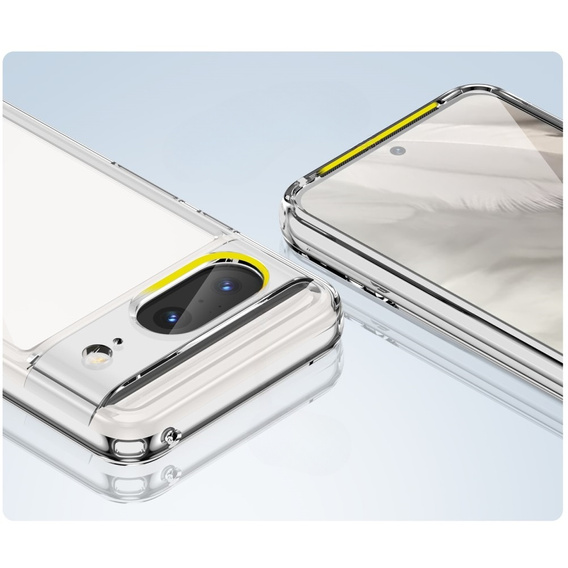 Θήκη για Google Pixel 8, Fusion Hybrid, με προστασία κάμερας, διαφανής