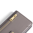 Θήκη με πτερύγιο για Samsung Galaxy A25 5G, Wallet Zipper Pocket, γκρι