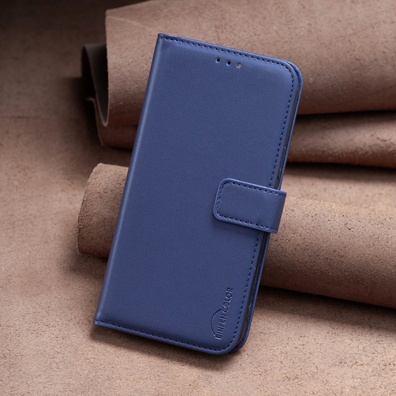 Θήκη με πτερύγιο για Samsung Galaxy A25 5G, BINFEN Wallet, μπλε + γυαλί 9H 