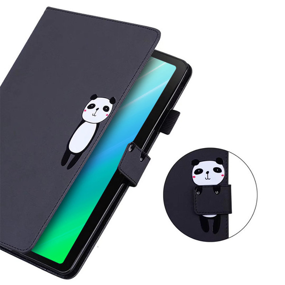 θήκη για iPad 10.2" 2021/2020/2019 (9/8/7 gen.), με πτερύγιο, animal, μαύρη