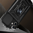 Θήκη για iPhone 12 Mini, CamShield Slide, μαύρο
