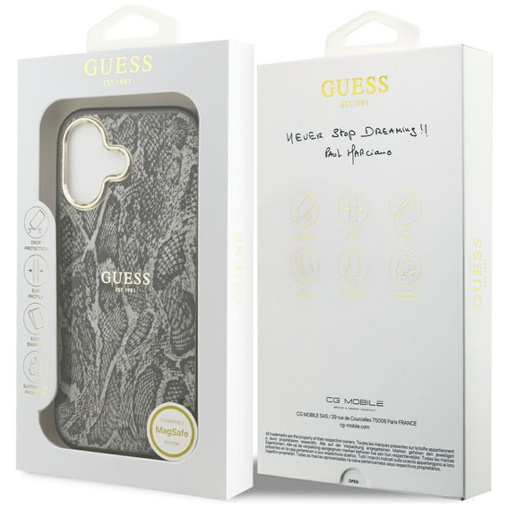 Guess Python Pattern MagSafe θήκη για iPhone 17