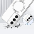 Θήκη για Samsung Galaxy S23 Plus, Electro MagSafe, ασημένια + Γυαλί για την οθόνη