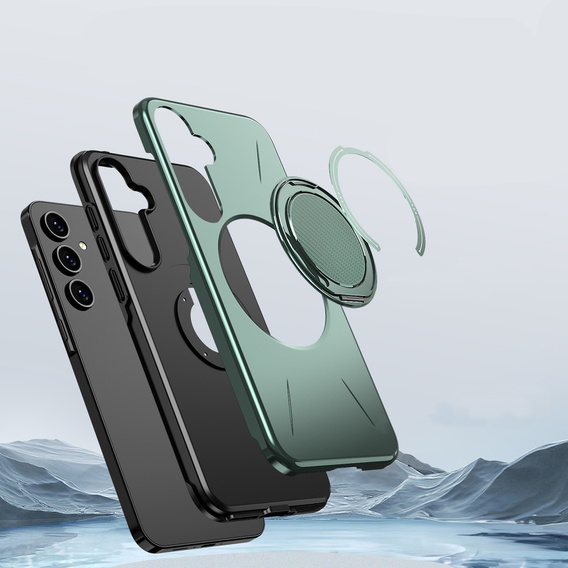 Θήκη με βάση για MagSafe για Samsung Galaxy A57 5G, πράσινη