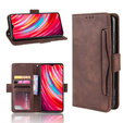 Θήκη με πτερύγιο για Xiaomi Redmi Note 8 Pro, Card Slot, καφέ