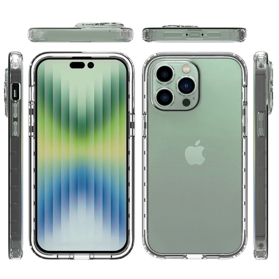 Θήκη για iPhone 14 Pro, Shockproof, με μεμβράνη, διαφανής