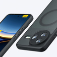 Θήκη για Xiaomi Poco F7 Pro, για MagSafe, ERBORD Μatt Case, μαύρη