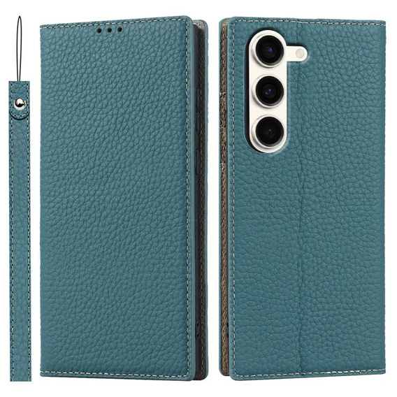 Δερμάτινη θήκη για Samsung Galaxy S23 Plus, ERBORD Grain Leather, μπλε