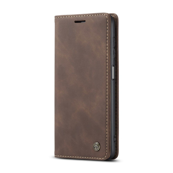 θήκη CASEME για Samsung Galaxy A12 / M12 / A12 2021, Leather Wallet Case, καφές