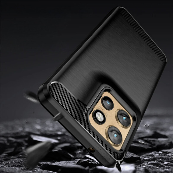 Θήκη για Motorola Edge 50 Neo / Motorola ThinkPhone 25, Carbon, μαύρη