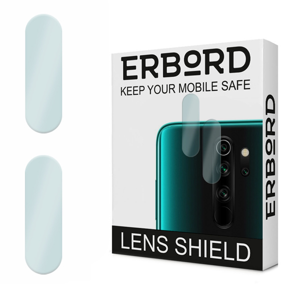 2x ERBORD μετριασμένο γυαλί για την κάμερα για να Xiaomi Redmi Note 8 Pro
