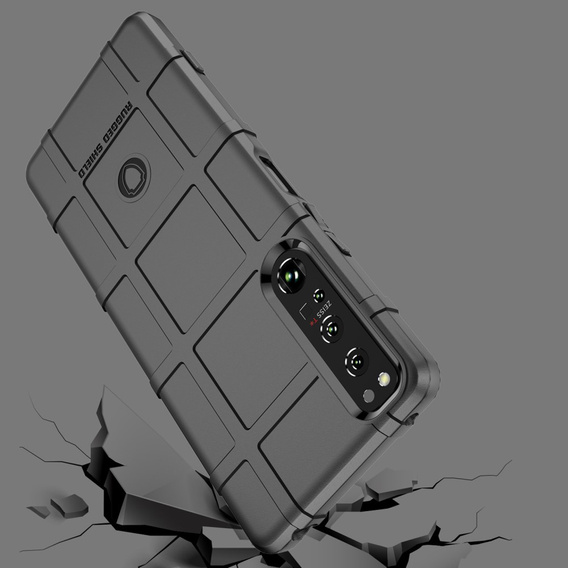 Θήκη για Sony Xperia 1 IV, Rugged Shield, μαύρη