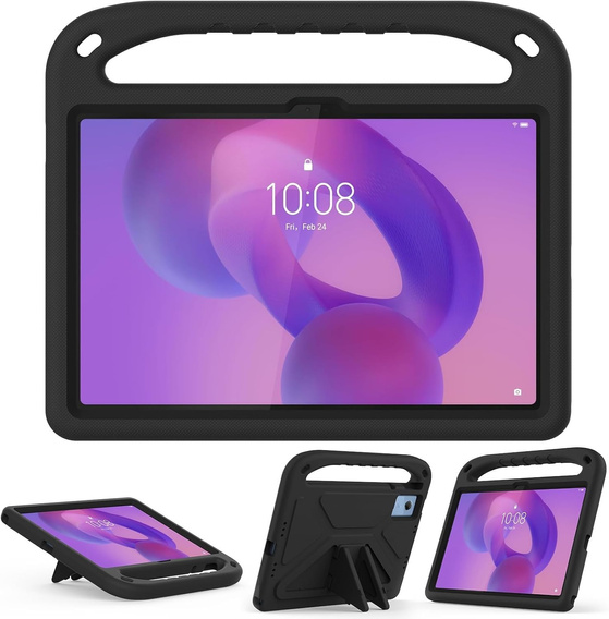 Παιδική θήκη για Lenovo Tab M11, παιδική θήκη με λαβή, μαύρη