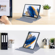  Θήκη πληκτρολογίου για Samsung Galaxy Tab A9+, Rotary 360° Leather, μοβ