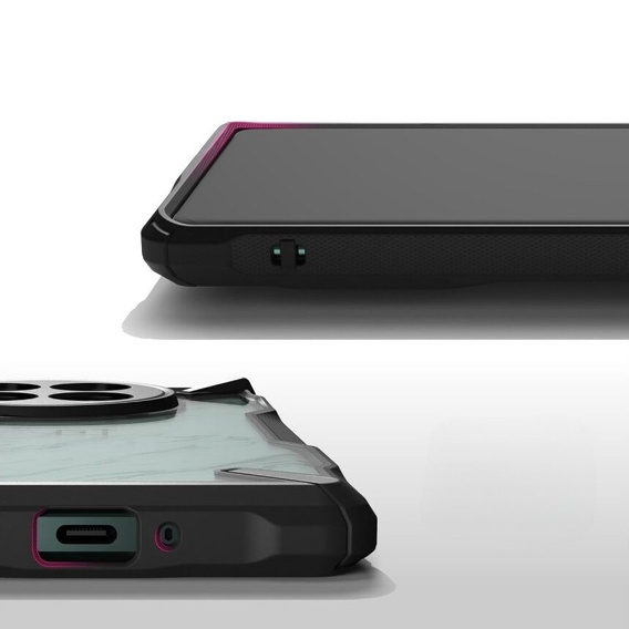 Θήκη Ringke Fusion X διαφανής / μαύρη για OnePlus 12 5G