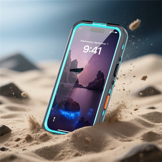 Θήκη για iPhone 17, αδιάβροχη IP68, SHELLBOX MagSafe, μπλε