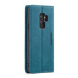 θήκη CASEME για Samsung Galaxy S9 Plus, Leather Wallet Case, μπλε