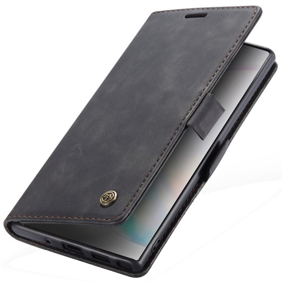 θήκη CASEME για Samsung Galaxy Note 10 Plus/5G, Leather Wallet Case, μαύρη