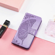 Θήκη με πτερύγιο για Xiaomi Redmi Note 14 4G, Butterfly, μωβ